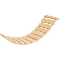 Produktbild von Famanu Katzenbrücke zur Wandmontage aus Holz 30 Zoll Natur Katzen Lounge und Kletterbrett