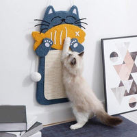 Produktbild von Famanu Katzenkratzbaum aus Sisal als Wandmodell in Blau
