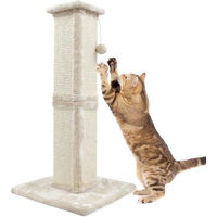 Produktbild von Famanu Katzenkratzbaum aus Sisal und Plüsch mit Spielball in Beige