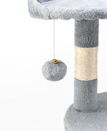 Famanu Katzenkratzbaum Grau mit Katzenhöhle und Sisalstämmen 155 cm – Bild 1 von 1