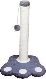 Famanu Katzenkratzbaum Grau mit Sisal und Plüsch sowie hängendem Ball 40 cm – Bild 1 von 1