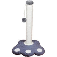 Produktbild von Famanu Katzenkratzbaum Grau mit Sisal und Plüsch sowie hängendem Ball 40 cm