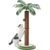 Produktbild von Famanu Katzenkratzbaum mit interaktiven Bällen in Braun, 85 cm hoch