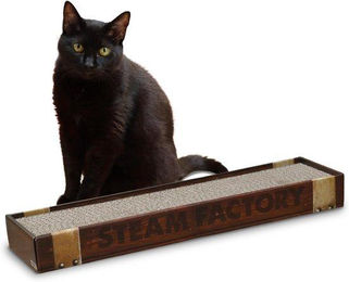 Famanu Kratzbaum aus Pappe für Katzen mit umkehrbarem Design in Braun 48 x 125 cm – Bild 1 von 1