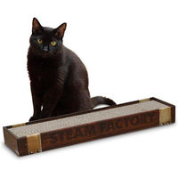 Produktbild von Famanu Kratzbaum aus Pappe für Katzen mit umkehrbarem Design in Braun 48 x 125 cm