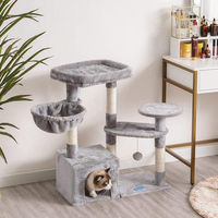Produktbild von Famanu Kratzbaum aus Plüsch für Katzen in Grau