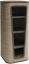 Famanu Kratzbaum Barrel Katzenmöbel Braun 50x50x120 cm – Bild 1 von 1