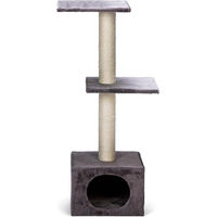 Produktbild von Famanu Kratzbaum Basic Line Grau aus Plüsch und Sisal Höhe 103 cm