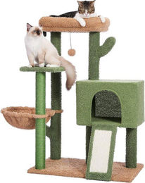 Famanu Kratzbaum Cactus Design für Katzen 104 cm mit Höhle und Sisal in Grün – Bild 1 von 1