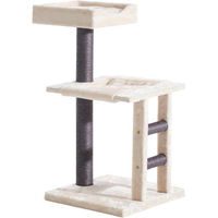 Produktbild von Famanu Kratzbaum Classic NEGULO Creme aus Plüsch und Sisal 48 x 48 x 93 cm
