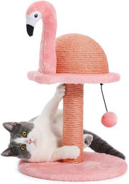 Famanu Kratzbaum Flamingo Rosa mit Liegefläche aus Sisal und Plüsch – Bild 1 von 1