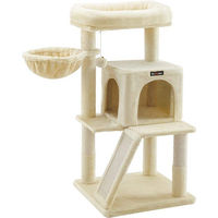 Produktbild von Famanu Kratzbaum für große Katzen mit Lounge und Spielball in Beige