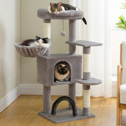 Famanu Kratzbaum für Katzen 106 cm mit Sisal und Ruheplatz – Bild 1 von 1