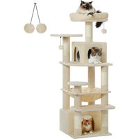 Produktbild von Famanu Kratzbaum für Katzen 136 cm mit Sisal-Säulen in Beige