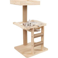 Produktbild von Famanu Kratzbaum für Katzen aus Holz, Plüsch und Sisal in Bunt und Natur