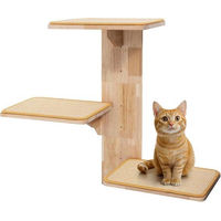 Produktbild von Famanu Kratzbaum für Katzen aus Holz und Metall mit Sisal und abnehmbaren Plattformen in Beige