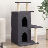 Produktbild von Famanu Kratzbaum für Katzen aus Plüsch in Grau mit 97 cm Höhe