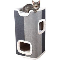 Produktbild von Famanu Kratzbaum für Katzen aus Plüsch in Grau und Anthrazit 78 cm