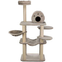 Produktbild von Famanu Kratzbaum für Katzen aus Plüsch und Jute in Grau