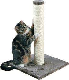 Famanu Kratzbaum für Katzen aus Plüsch und Polyester in Grau 40 x 40 cm – Bild 1 von 1