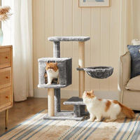 Produktbild von Famanu Kratzbaum für Katzen aus Plüsch und Sisal in Grau