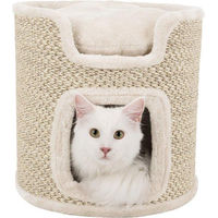 Produktbild von Famanu Kratzbaum für Katzen aus Plüsch und Sisal in Grau und Natur