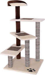 Famanu Kratzbaum für Katzen aus Sisal und Plüsch in Beige-Braun 100 cm – Bild 1 von 1