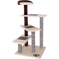 Produktbild von Famanu Kratzbaum für Katzen aus Sisal und Plüsch in Beige-Braun 100 cm