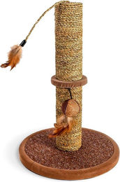 Famanu Kratzbaum für Katzen aus Sisal und Plüsch in Braun 30 x 30 x 44 cm – Bild 1 von 1