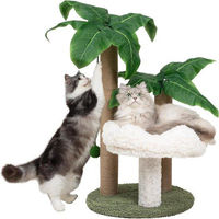Produktbild von Famanu Kratzbaum für Katzen im Palmbaum-Design mit Sisal in Grün