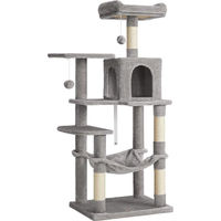 Produktbild von Famanu Kratzbaum für Katzen in Beige aus Plüsch und Sisal 55 x 45 x 143 cm