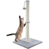 Produktbild von Famanu Kratzbaum für Katzen in Grau aus Sisal und Plüsch 34 Zoll