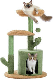Famanu Kratzbaum für Katzen in Grün aus Stoff mit 78 cm Höhe – Bild 1 von 1