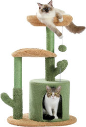 Famanu Kratzbaum für Katzen in Grün mit 78 cm Höhe – Bild 1 von 1