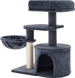 Famanu Kratzbaum für Katzen kompakt grau 68 cm mit Sisal – Bild 1 von 4