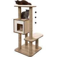 Produktbild von Famanu Kratzbaum für Katzen mit Plattform und Versteck in Beige