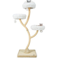 Produktbild von Famanu Kratzbaum für Katzen mit Sisal Kratzsäulen und Plüschkissen 178 cm hoch