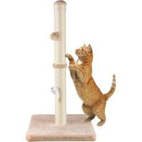 Produktbild von Famanu Kratzbaum für Katzen mit Sisal und hängendem Ball in Beige 123 cm