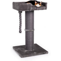 Produktbild von Famanu Kratzbaum für Katzen mit Sisalstamm und Liegeplatz in Grau 100 cm hoch