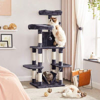 Produktbild von Famanu Kratzbaum für Katzen mit Spielbällen aus Plüsch in Grau 150 cm