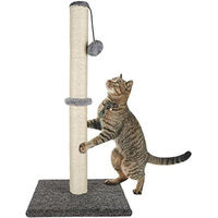 Produktbild von Famanu Kratzbaum für Katzen mit Spielball aus Sisal in Grau 74 cm