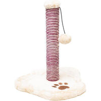 Produktbild von Famanu Kratzbaum für Katzen mit Spielball in Beige aus Plüsch und Sisal 39 cm