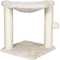 Produktbild von Famanu Kratzbaum für Katzen platzsparend 50 cm Creme aus Sisal und Plüsch