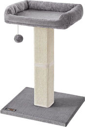 Famanu Kratzbaum für kleine bis mittelgroße Katzen aus Sisal und Plüsch in Beige mit 62 cm Höhe – Bild 1 von 1