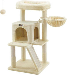 Famanu Kratzbaum mit großer Plattform für Katzen in Beige – Bild 1 von 1