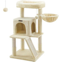 Produktbild von Famanu Kratzbaum mit großer Plattform für Katzen in Beige