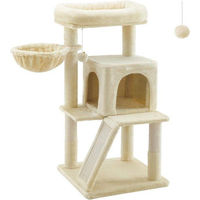 Produktbild von Famanu Kratzbaum mit großer Plattform in Beige für Katzen