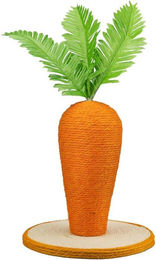 Famanu Kratzbaum mit Katzenhöhle Wurzel Orange 30 cm aus Sisal und Plüsch – Bild 1 von 1