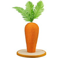 Produktbild von Famanu Kratzbaum mit Katzenhöhle Wurzel Orange 30 cm aus Sisal und Plüsch