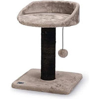 Produktbild von Famanu Kratzbaum mit Spielball für Katzen aus Sisal und Plüsch in Grau, 35x35x50 cm